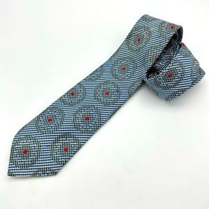 Vintage Gianni Versace Circles optical illusion Italian Silk Tie